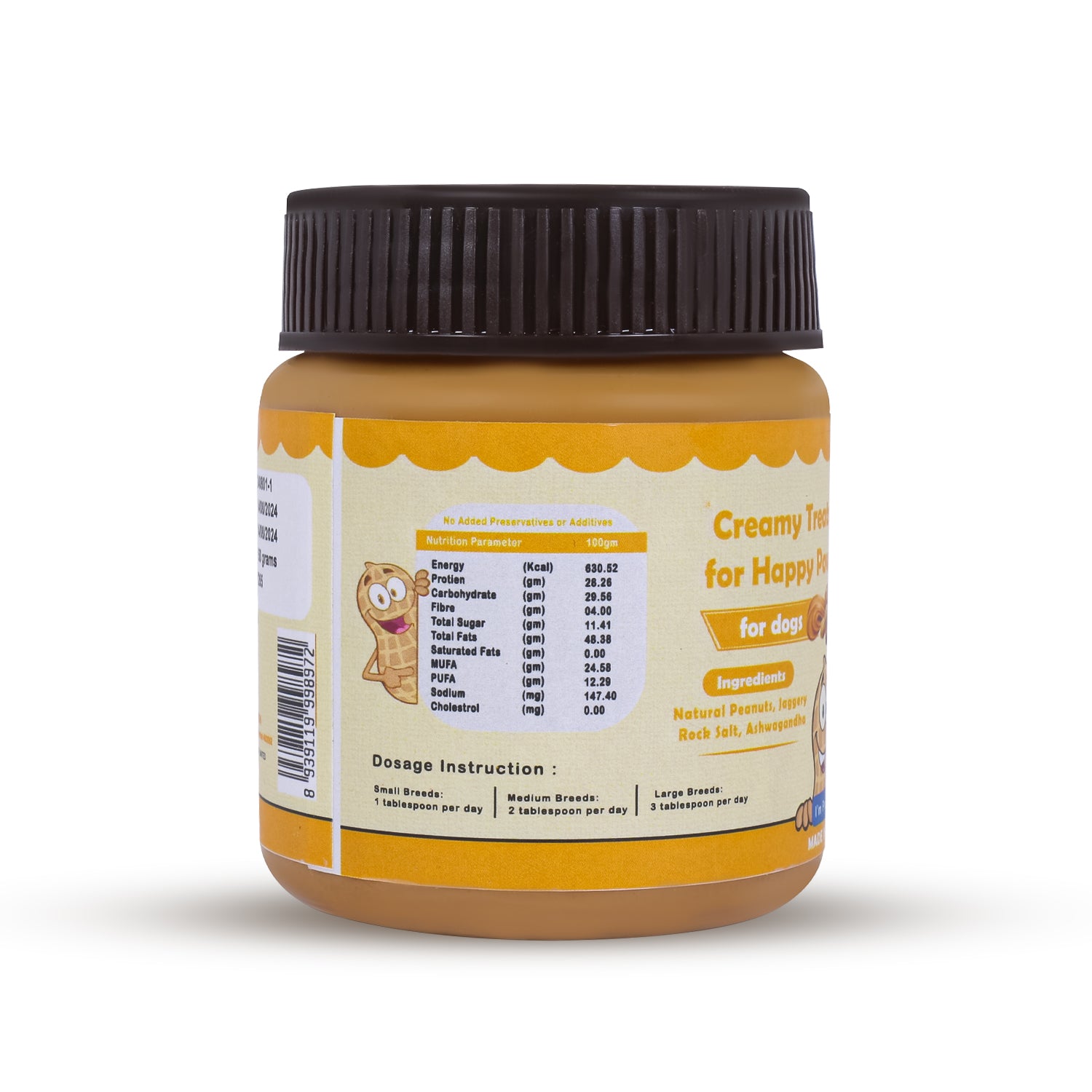 Furrvita | Peanut Butter for Dogs |Enriched with Jaggery | Perfect for All Ages & Breeds of Dogs