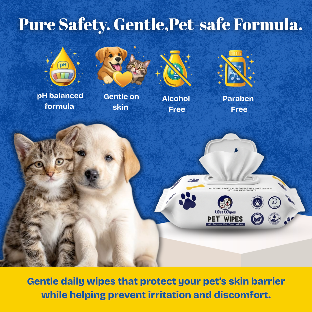 Furrvita Pet Wipes: gentle, pH-balanced daily wipes for dogs and cats