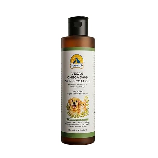 Furrvita Vegan Omega 3-6-9 Skin & Coat Oil for dogs and cats, 200 ml