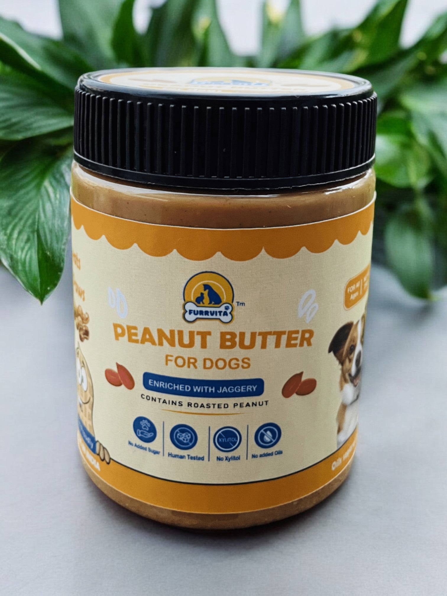Furrvita | Peanut Butter for Dogs |Enriched with Jaggery | Perfect for All Ages & Breeds of Dogs
