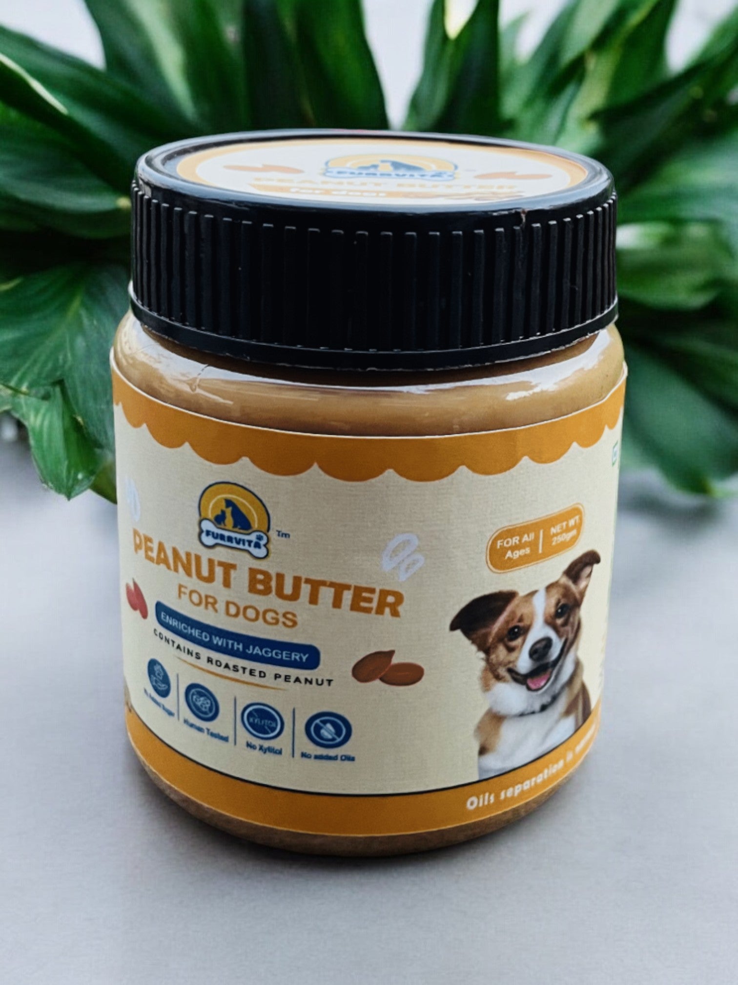 Furrvita | Peanut Butter for Dogs |Enriched with Jaggery | Perfect for All Ages & Breeds of Dogs